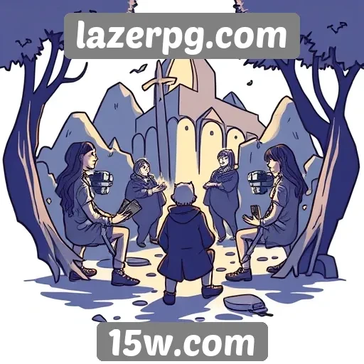 Exploração da comunidade no site Lazerpg